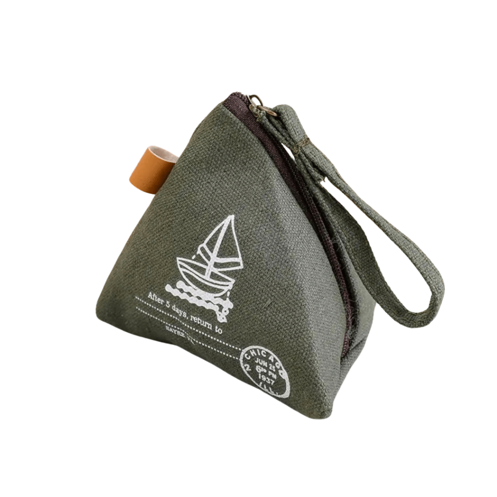 Canvas Coin Purse – Mini Wallet with Cute Architectural Prints - QUARATI