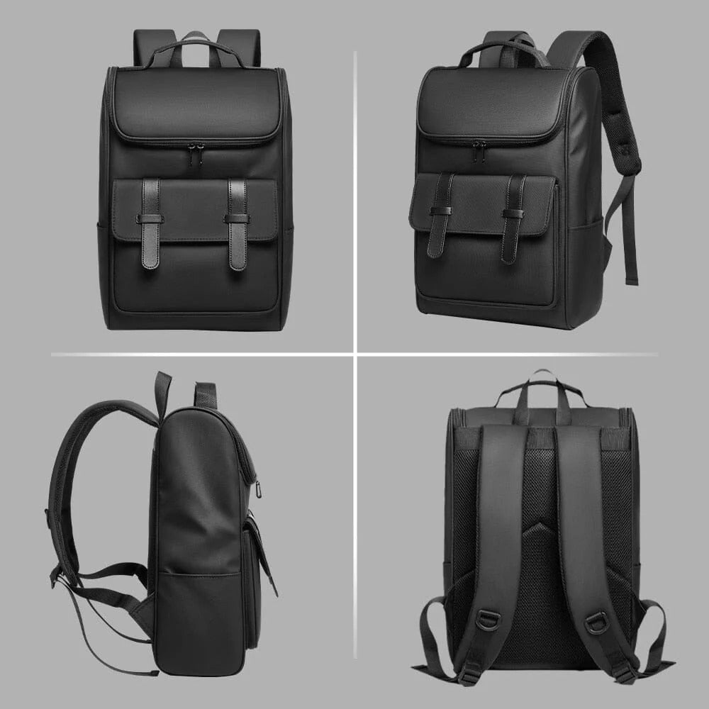 LARGE CAPACITY BACKPACK 29×18×43CM – STUDENTS & PROFESSIONALS – BLACK - QUARATI
