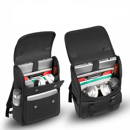 LARGE CAPACITY BACKPACK 29×18×43CM – STUDENTS & PROFESSIONALS – BLACK - QUARATI