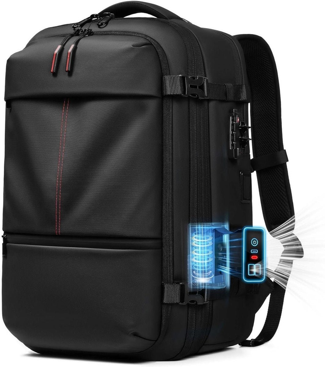 Lightweight 50L Travel Backpack with Compression System & USB Charging - QUARATI