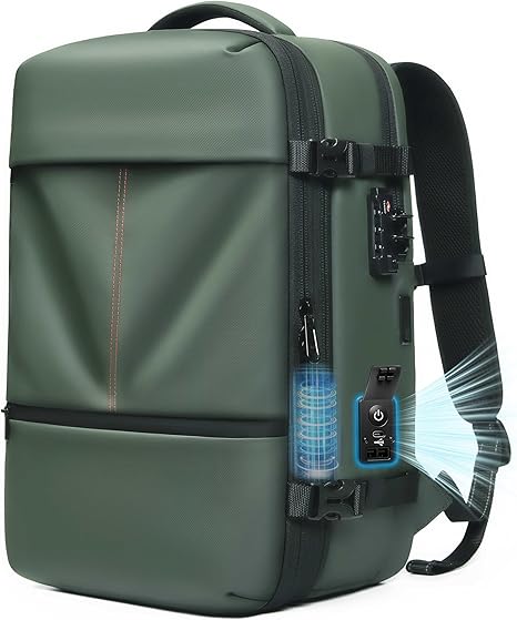Lightweight 50L Travel Backpack with Compression System & USB Charging - QUARATI