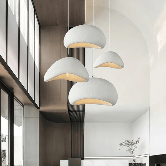 Nordic Resin Pendant Lamp – Adjustable LED Ceiling Light for Dining Room - QUARATI