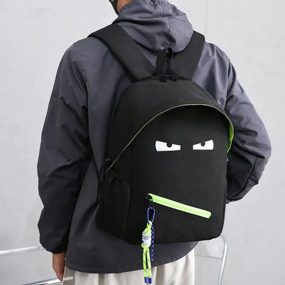 UNISEX RUGZAK MET UNIEK ONTWERP – DUURZAAM NYLON – VOOR SCHOOL EN REIZEN – ZWART