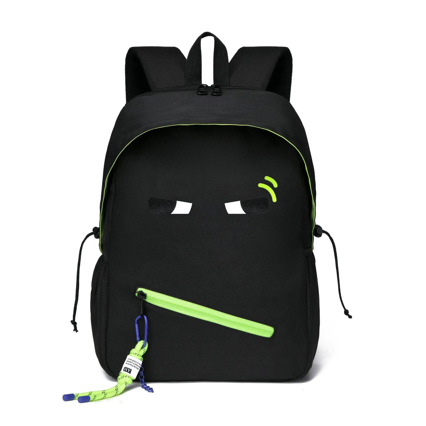 UNISEX RUGZAK MET UNIEK ONTWERP – DUURZAAM NYLON – VOOR SCHOOL EN REIZEN – ZWART
