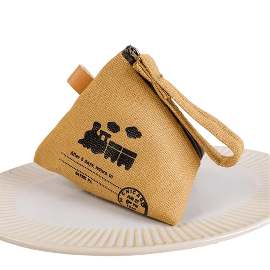 Canvas Coin Purse – Mini Wallet with Cute Architectural Prints - QUARATI