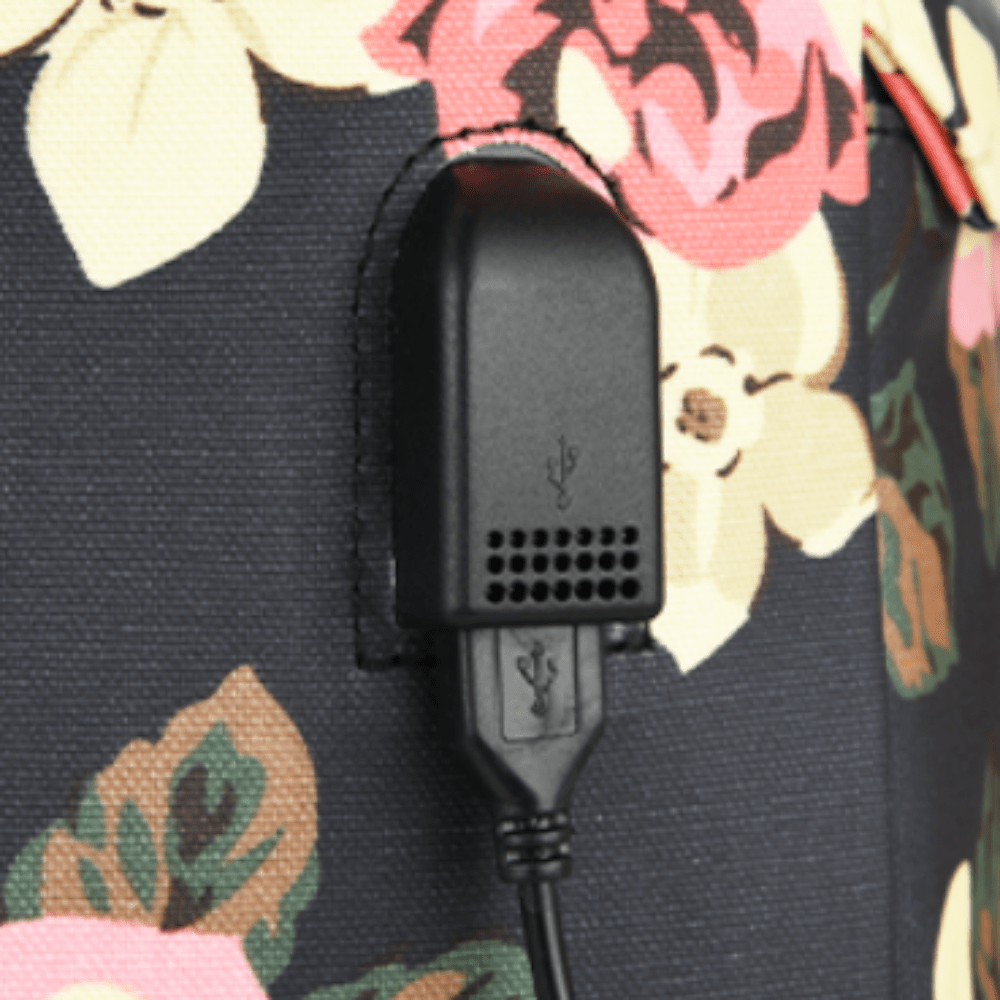 Floral Mummy Diaper Bag – Large Capacity Travel Backpack 20–35L - QUARATI