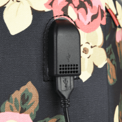 Floral Mummy Diaper Bag – Large Capacity Travel Backpack 20–35L - QUARATI