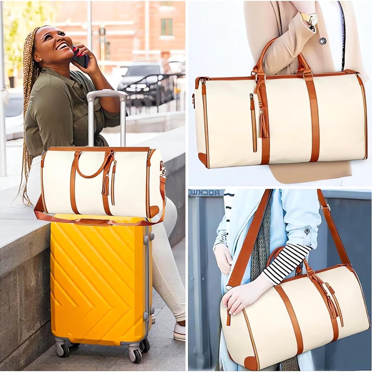 Garment Duffle Convertible Waterproof Shoulder Bag – Travel Duffel & Garment Carrier - QUARATI