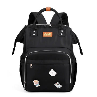 Korean Mummy Backpack with Large Capacity and Bottle Bag - QUARATI