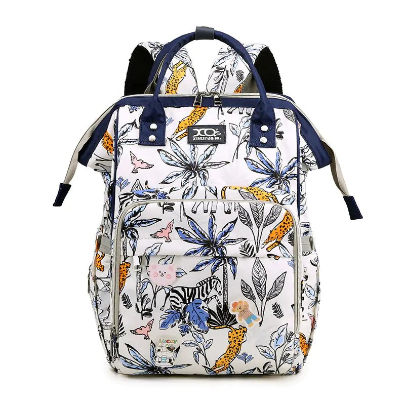 Korean Mummy Backpack with Large Capacity and Bottle Bag - QUARATI