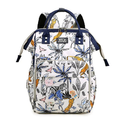 Korean Mummy Backpack with Large Capacity and Bottle Bag - QUARATI