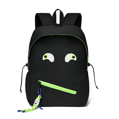 UNISEX RUGZAK MET UNIEK ONTWERP – DUURZAAM NYLON – VOOR SCHOOL EN REIZEN – ZWART