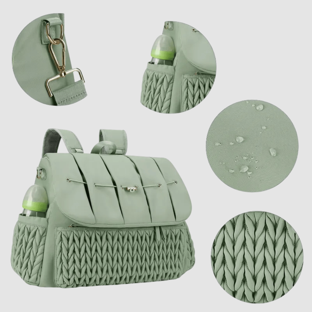 Large Capacity Baby Diaper Bag – Waterproof Insulated Backpack for Travel & Daily Use - QUARATI