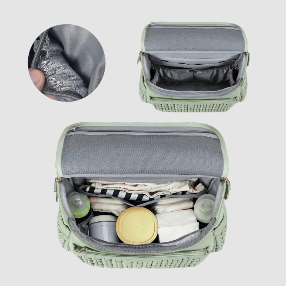 Large Capacity Baby Diaper Bag – Waterproof Insulated Backpack for Travel & Daily Use - QUARATI