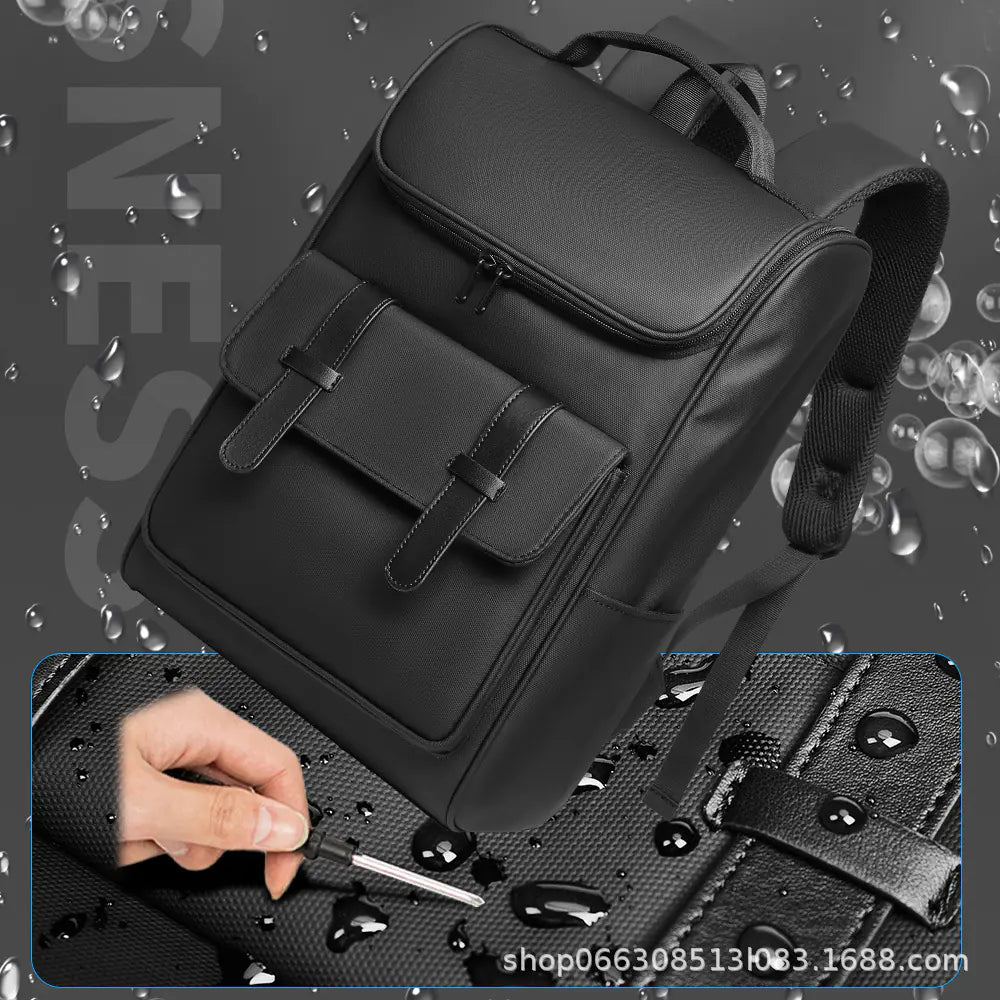 LARGE CAPACITY BACKPACK 29×18×43CM – STUDENTS & PROFESSIONALS – BLACK - QUARATI