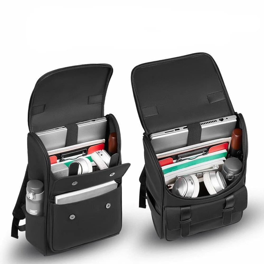 LARGE CAPACITY BACKPACK 29×18×43CM – STUDENTS & PROFESSIONALS – BLACK - QUARATI