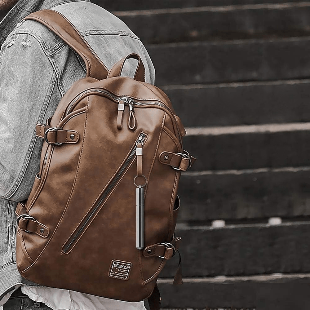 Leather & Polyester Backpack – Lightweight School, Work & Travel Bag - QUARATI