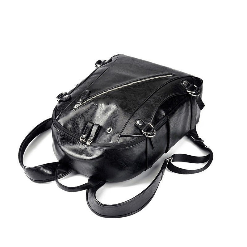 Leather & Polyester Backpack – Lightweight School, Work & Travel Bag - QUARATI