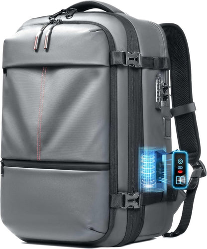 Lightweight 50L Travel Backpack with Compression System & USB Charging - QUARATI
