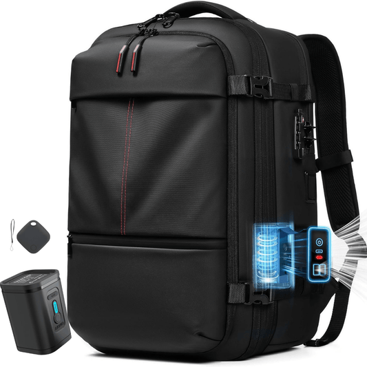 Lightweight 50L Travel Backpack with Compression System & USB Charging - QUARATI