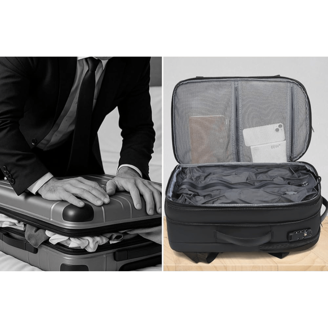 Lightweight 50L Travel Backpack with Compression System & USB Charging - QUARATI