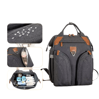 Lightweight Large Capacity Backpack for Mom and Baby – Travel Diaper Bag with Wet/Dry Separation - QUARATI