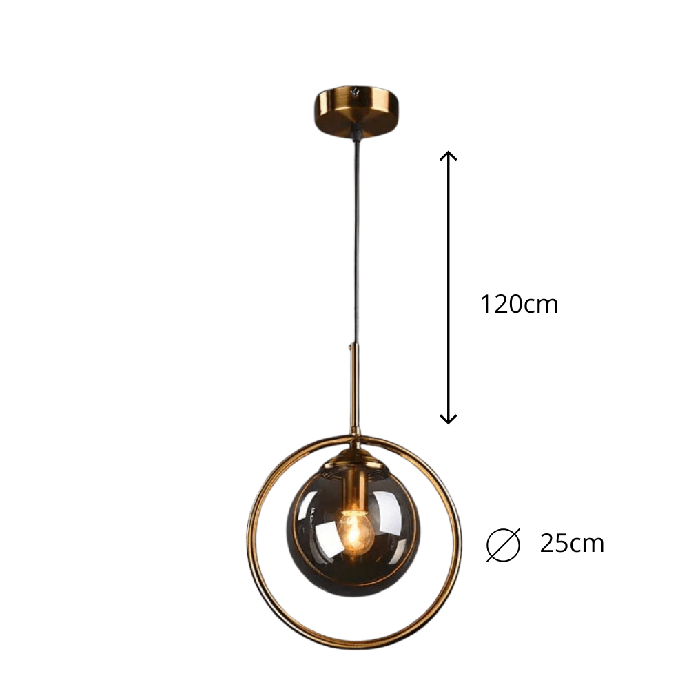 Lumière Nordique - Head Glass Pendant Light – Adjustable Minimalist Ceiling Lamp - QUARATI