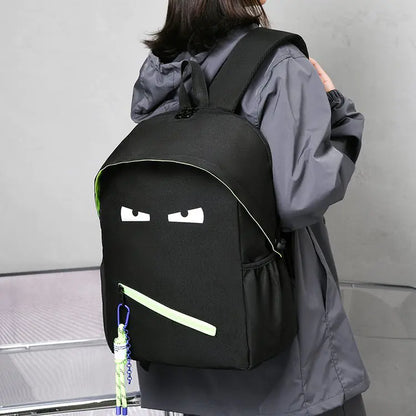 UNISEX RUGZAK MET UNIEK ONTWERP – DUURZAAM NYLON – VOOR SCHOOL EN REIZEN – ZWART