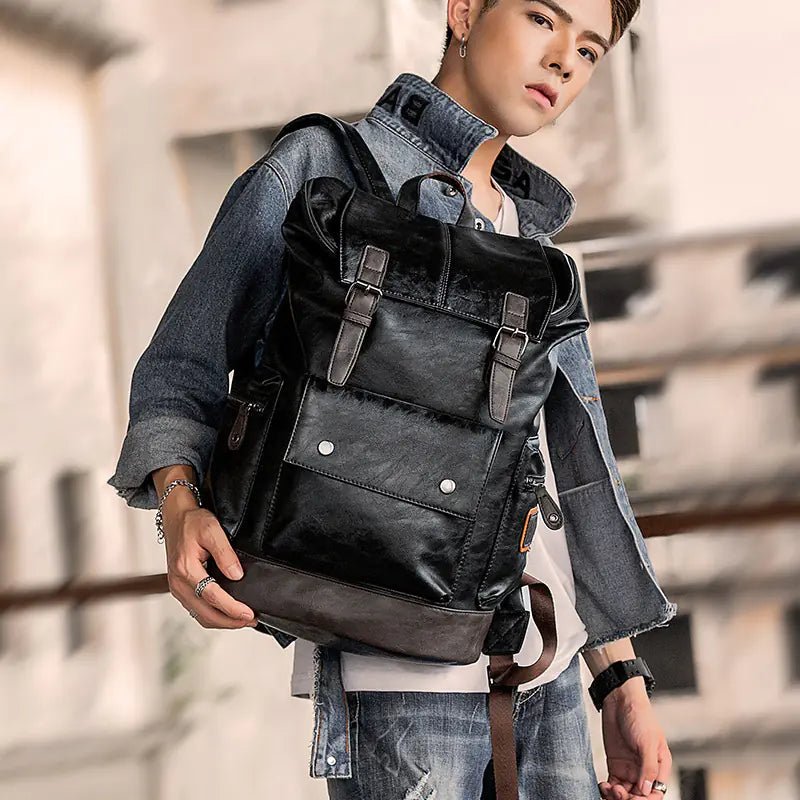 Men’s Backpack – Korean Style Shoulder & Double Strap Bag (30 × 47 × 17 cm) - QUARATI