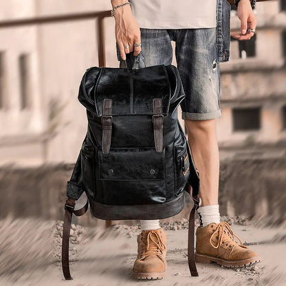 Men’s Backpack – Korean Style Shoulder & Double Strap Bag (30 × 47 × 17 cm) - QUARATI