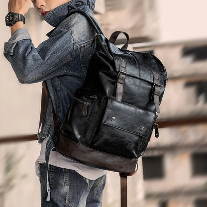 Men’s Backpack – Korean Style Shoulder & Double Strap Bag (30 × 47 × 17 cm) - QUARATI