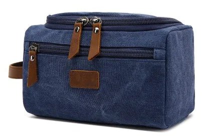 Multifunctional Travel Storage Bag – Washed Canvas & Leather - QUARATI