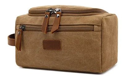 Multifunctional Travel Storage Bag – Washed Canvas & Leather - QUARATI