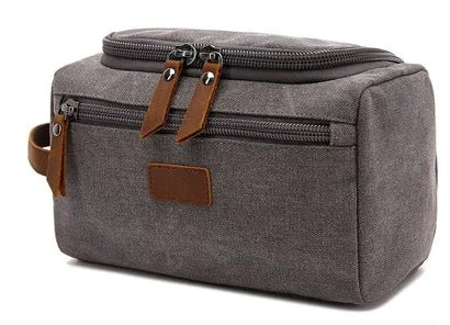 Multifunctional Travel Storage Bag – Washed Canvas & Leather - QUARATI