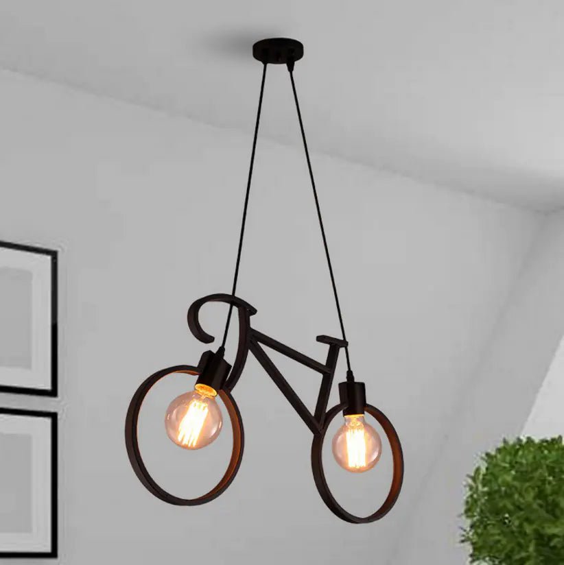 Nordic Modern Double - Head Bicycle Pendant Light - QUARATI