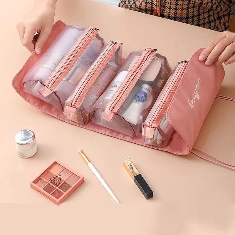 Portable Toiletries Bag – Detachable Travel Cosmetic Organizer - QUARATI