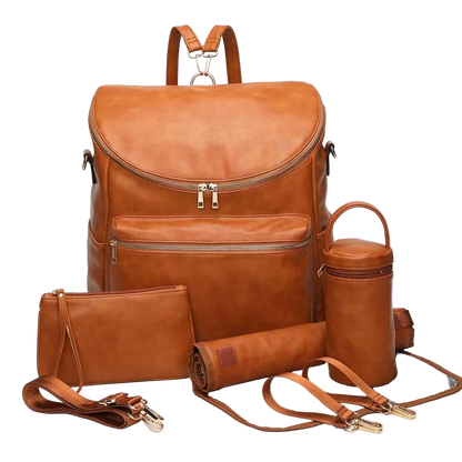 PU Mother and Baby Bag – Waterproof Multifunctional Mommy Bag for Moms, 40x30x15cm - QUARATI