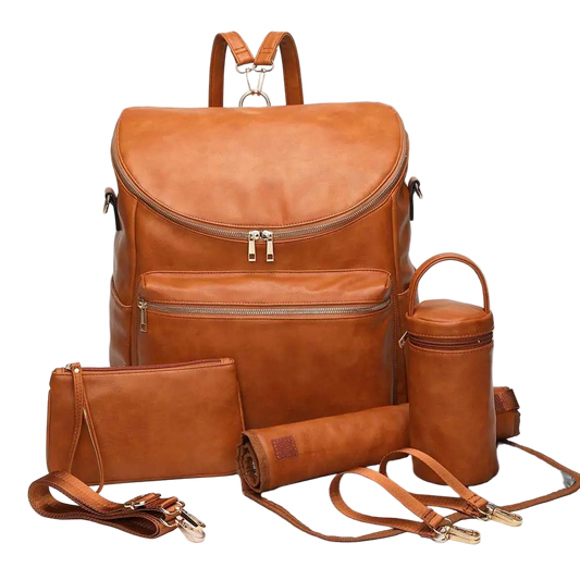 PU Mother and Baby Bag – Waterproof Multifunctional Mommy Bag for Moms, 40x30x15cm - QUARATI
