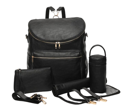 PU Mother and Baby Bag – Waterproof Multifunctional Mommy Bag for Moms, 40x30x15cm - QUARATI