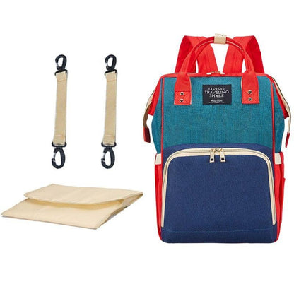 Versatile Oxford Cloth Mom Backpack – Stylish Large Capacity Bag for Everyday Use - QUARATI