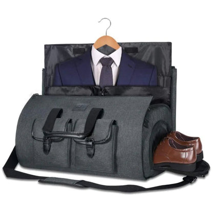 Waterproof Garment Duffel Bag – Large Carry - On with Shoe Compartment & Suit Carrier - QUARATI