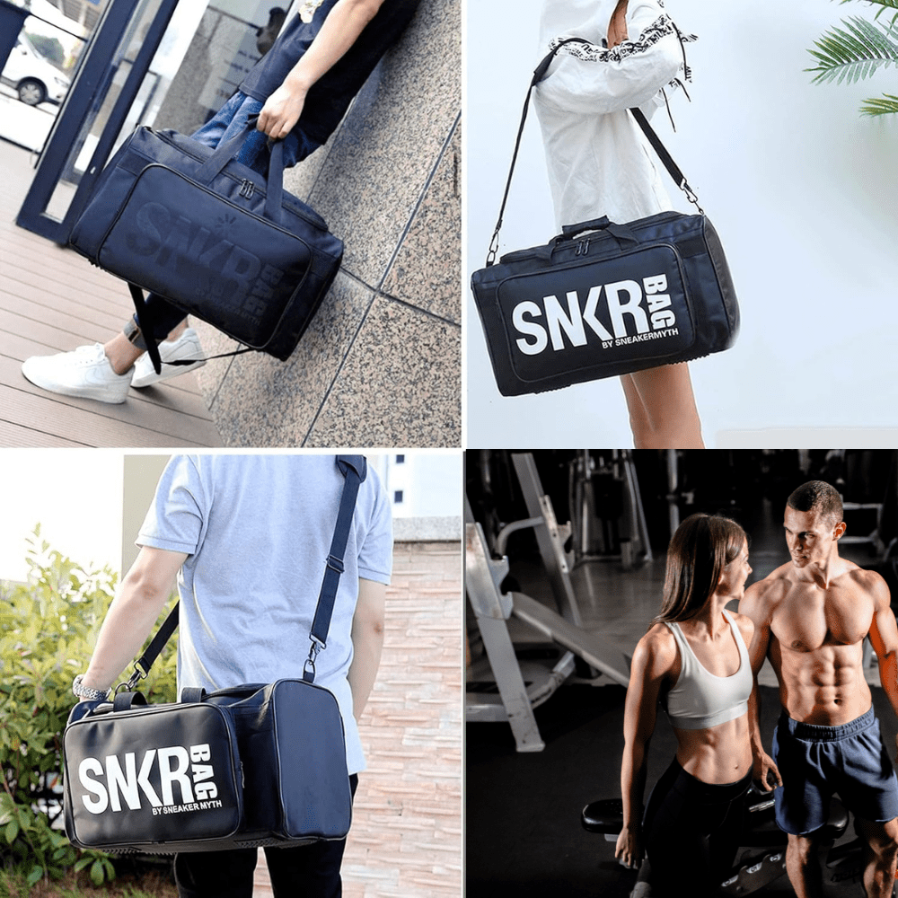 Waterproof Sneaker Travel Duffel – 35L Sport & Gym Bag with Shoe Divider - QUARATI